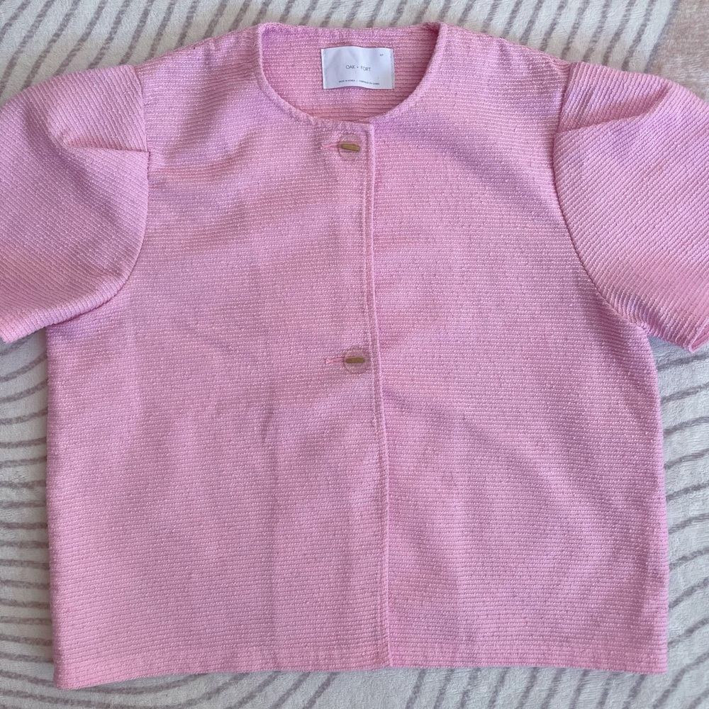 OAK + FORT Pink Shirt